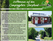 Tablet Screenshot of campingplatz-jarplund.de